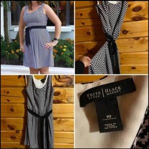 White House Black Market Chevron Dress - Size 10